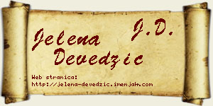 Jelena Devedžić vizit kartica